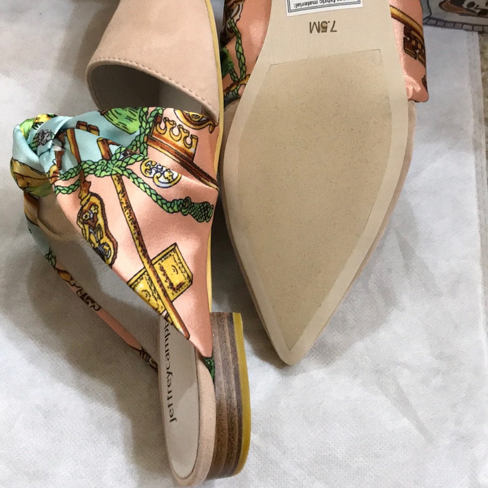NIB Anthropologie Jeffrey Campbell Charlin Bow Mules 7.5 - Picture 7 of 8
